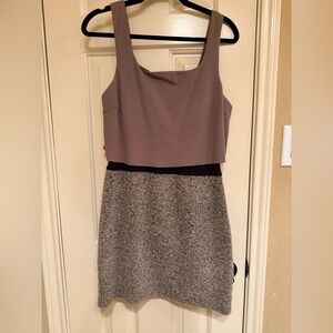 Bailey 44 Taupe and Gray Mini Dress